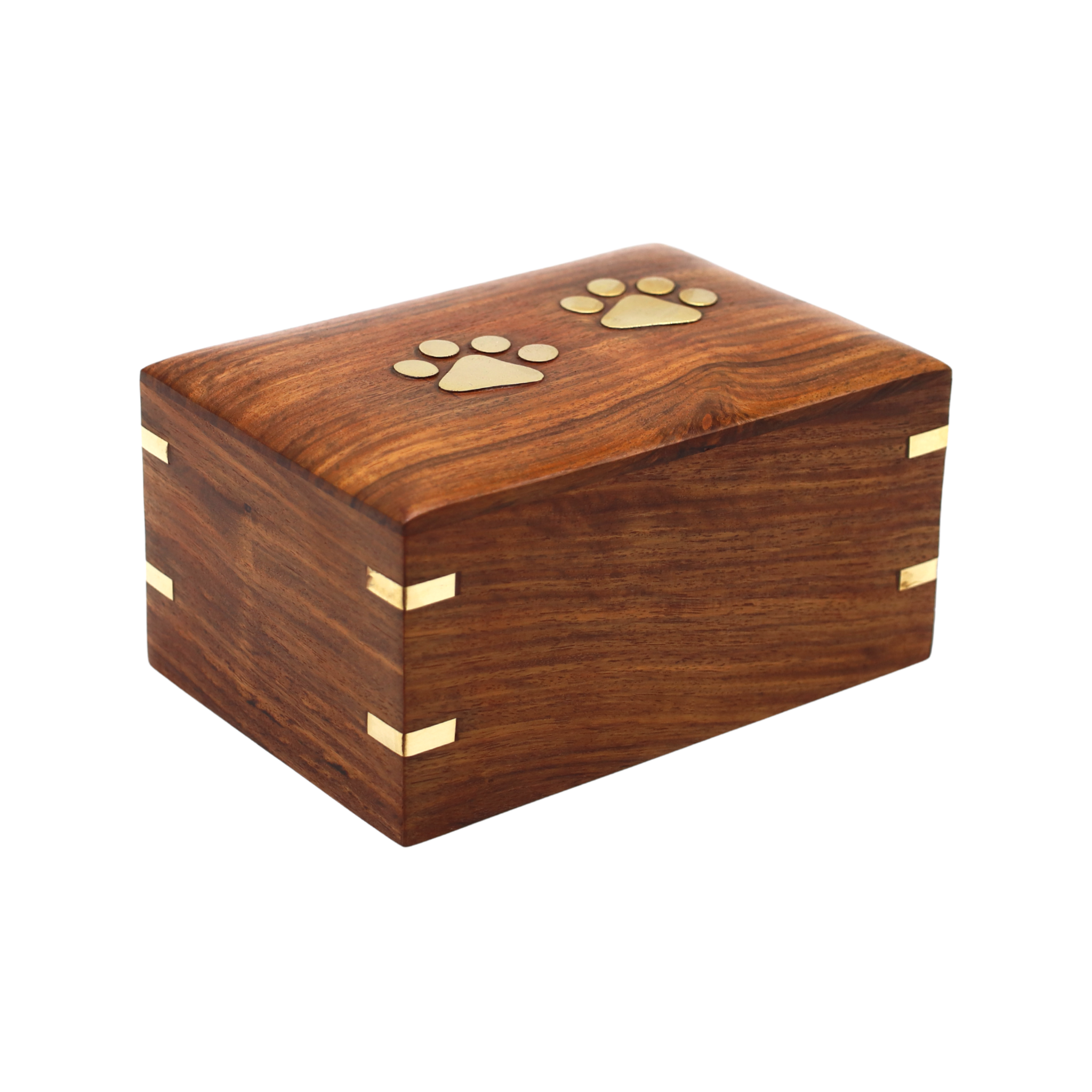 Paw-Print Wood Urn