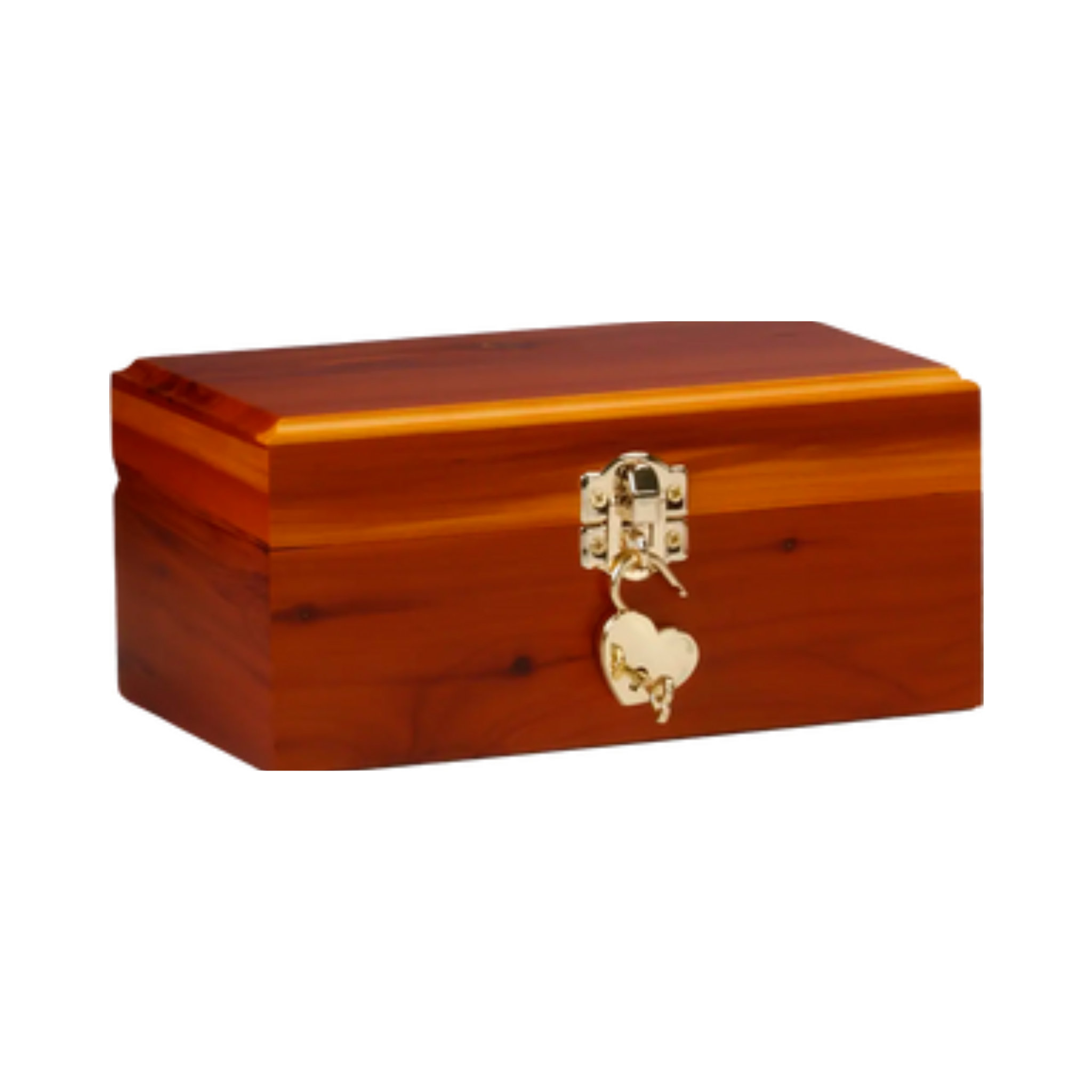 Cedar Chest Urn with Heart Lock